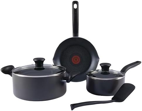 T-fal Initiatives Nonstick Cookware Set 6 Piece Oven Safe 350F