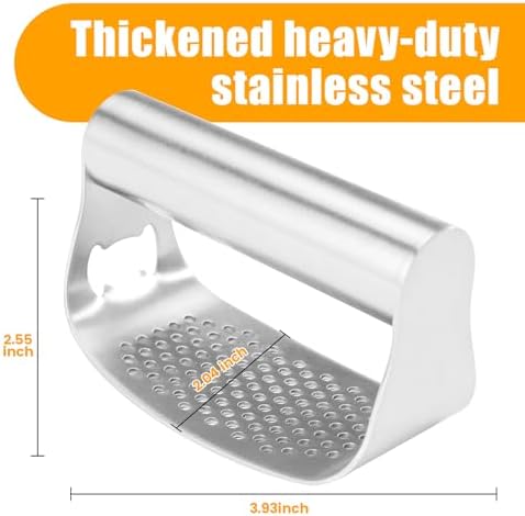 Garlic Press Rocker Rust Proof Kitchen Tool for Ginger