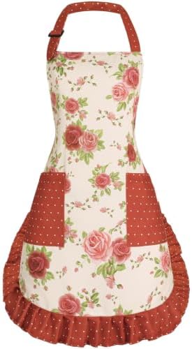 Cute Aprons for Women with Pockets, Cooking Kitchen Apron Dress for