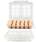 24-Grid Egg Holder, Clear Refrigerator Container