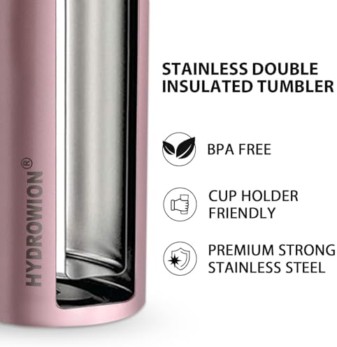 20 oz Insulated Tumbler Skinny Coffee Cup with Straw Lid 24 Hrs Cold