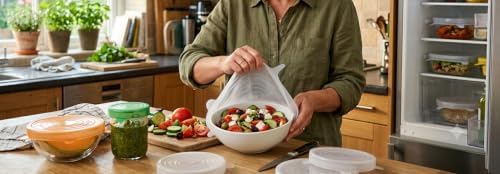 Silicone Stretch Lids Set, Assorted Sizes, Clear