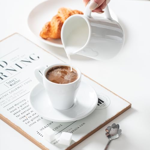 Cream and Sugar Set, Ceramic Sugar Dish with Lid and Spoon, Coffee