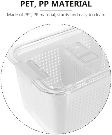 Uonlytech Food Storage Container, Two Compartment Refrigerator Produce