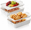 2 Pack 9x13 Ceramic Casserole Dish with Lid