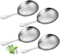 Boao 4 Pack Julep Strainers Stainless Steel Strainer Cocktail Spoon