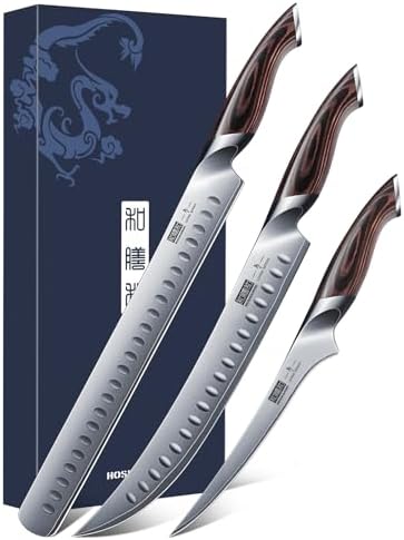 HOSHANHO 3PCS Japanese Carving Knife Set