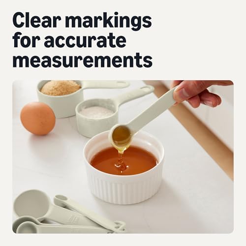 Amazon Basics Measuring Cups and Spoons, 10-Piece Set, Food-Grade