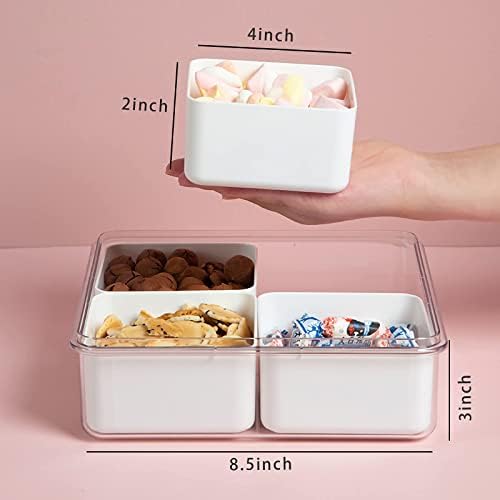 2 Pack Veggie Trays with 4 Removable Boxes