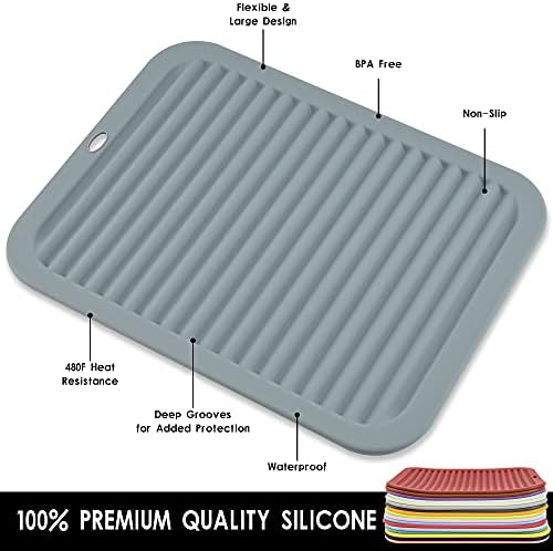 Smithcraft Silicone Trivet Mat Set, 2-Piece, 9 x 12 Inch
