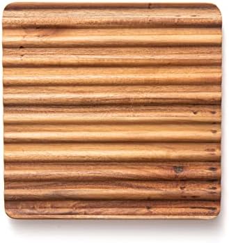 Ironwood Gourmet Sedona Trivet, Set of 2 Acacia Wood Hot Dish Holder