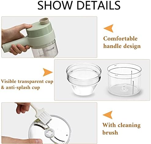 4 in 1 Handheld Electric Vegetable Cutter Set
