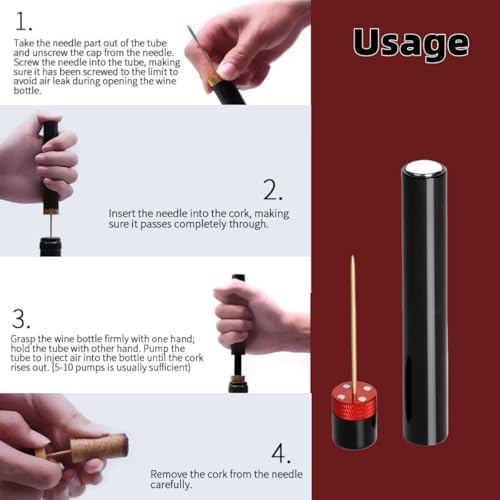 Aeropop Wine Opener 2 Pack, Air Pump Wine Bottle Opener - Portable