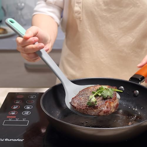 To encounter 5 Pieces Light Grey Silicone Spatula Set