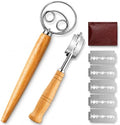 Danish Dough Whisk, Bread Lame, Set 13 Inch Sourdough Scoring Tool