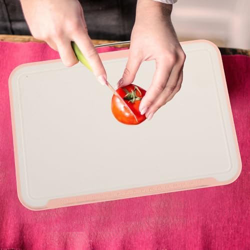 Stand, PP Plastic Cutting Boards Set with Holder
