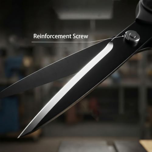 10 Inch Black Scissors All Purpose Heavy Duty, Fabric & Crafts