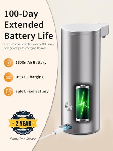 Automatic Liquid Soap Dispenser Touchless: Stainless Steel Hand Soap