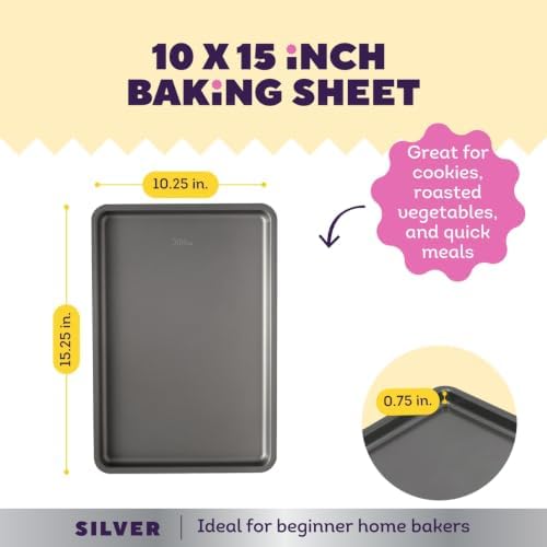 Wilton Silver Non-Stick Baking Sheet, Made Without PFAS
