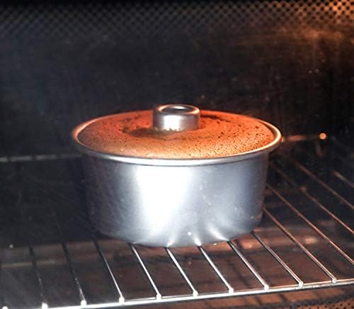 Tosnail 3 Pieces 6 Inches Aluminum Angel Food Cake Pan Round Cake Pan