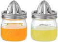 2-Pack Stainless Steel Juicers with Glass Mason Jars