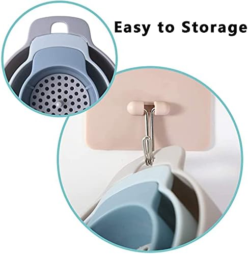 WAFJAMF 3 Pack Plastic Kitchen Funnels with Handle, Detachable