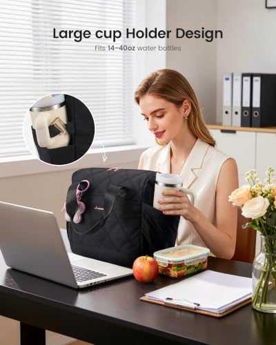 LOVEVOOK Insulated Lunch Bag, Large, Leakproof
