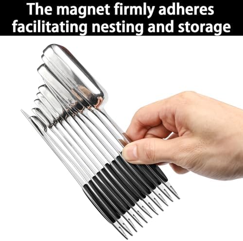 Magnetic Measuring Spoons Set of 11 with Leveler, Measuring Spoons