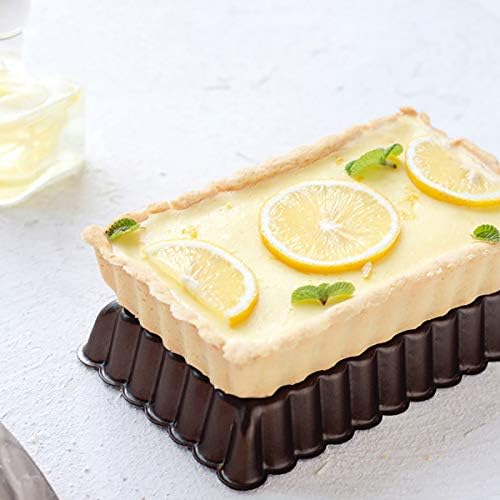 6Pcs Mini Tart Pan 4-Inch with Removable Bottom, Non Stick Carbon