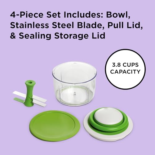 Chef'n VeggiChop Hand-Powered Food Chopper, 5.5 x 5.5 x 5 Inches