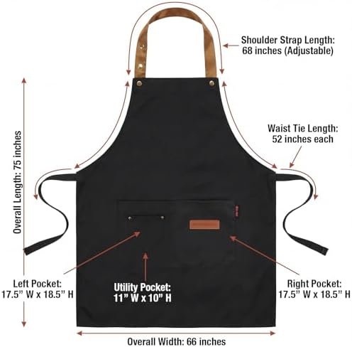 INNORU I Cook as Good as I Look Sign Apron with Pockets, Funny Cooking