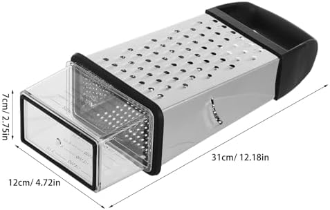 Doitool Professional Cheese Grater - Stainless Steel, Xl Size, 4 Sides
