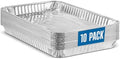 PLASTICPRO Aluminum Pans 10 Pack Disposable Cookie Sheets 9'' x 13''