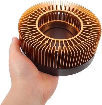 Wooden Aluminum Tea Warmer Set Candle Powered Portable Decor