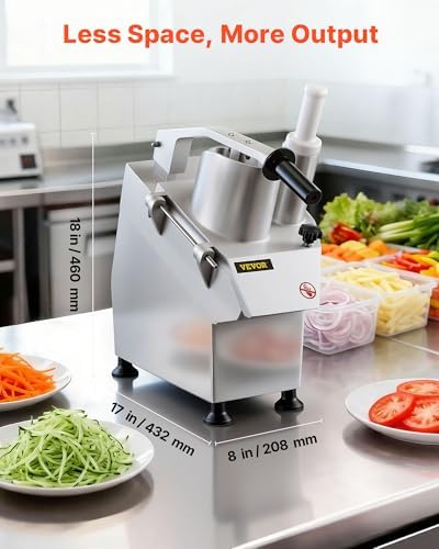 VEVOR Commercial Food Processor, 550W, 6 Blades