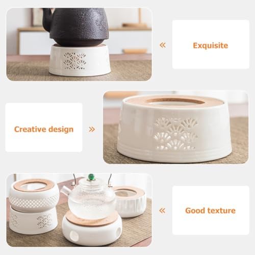 Ceramic Tea Warmer with Hollow Design for Gentle Heating