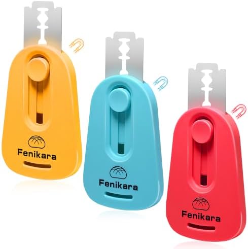 3-Pack Bread Lame, Extractable & Magnetic Sourdough Scoring Tool