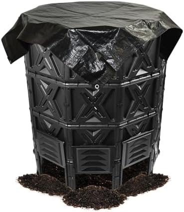 190 Gallon Outdoor Modular Compost Bin with Aeration Vents