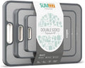 Titanium Cutting Board, Double Sided Food Grade Pure Titanium/PP