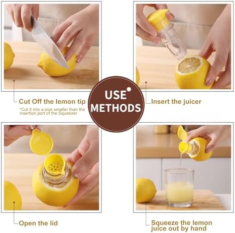 2 Pack Portable Lemon Squeezer Citrus Juicer
