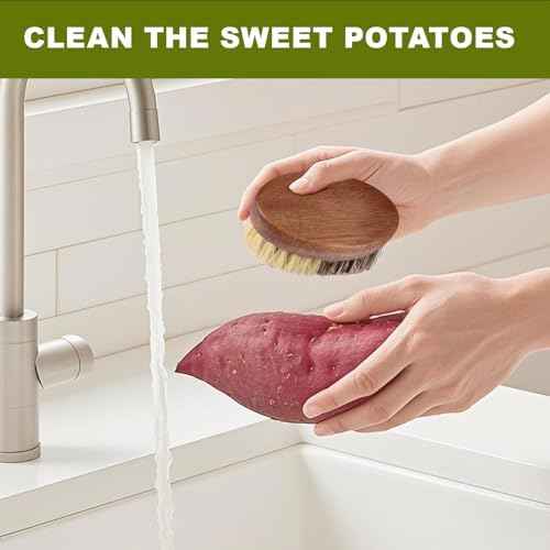 SAMEBUTECO 2-Pack Fruit and Vegetable Cleaning Brushes