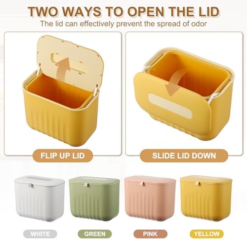 uxcell 7L Yellow Kitchen Compost Bin