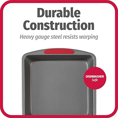 GoodCook MegaGrip Baking Pan with Silicone Grip Handles Square