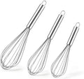 Ninsula 3 Pack Stainless Steel Whisk, 8" 10" 12" Thicken Heavy Duty