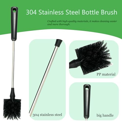 Bottle Brushes for Cleaning 3 Pack, 15 Inch Water Bottle Brush Cleaner