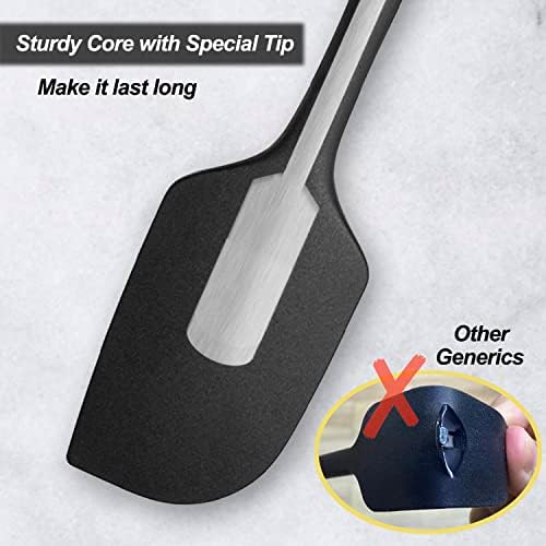 Silicone Spatula for Kitchen, 600°F Heat resistant Spatulas for