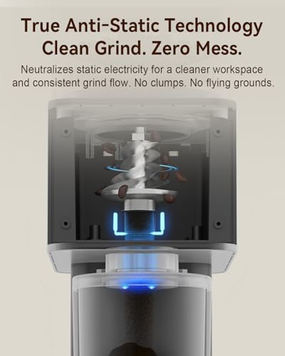 MOKKOM Conical Burr Coffee Grinder with Scale