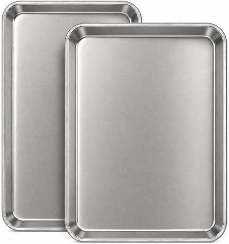 Titanium Baking Sheet pan, 10.43" Lightweight Cookie Sheets for Baking