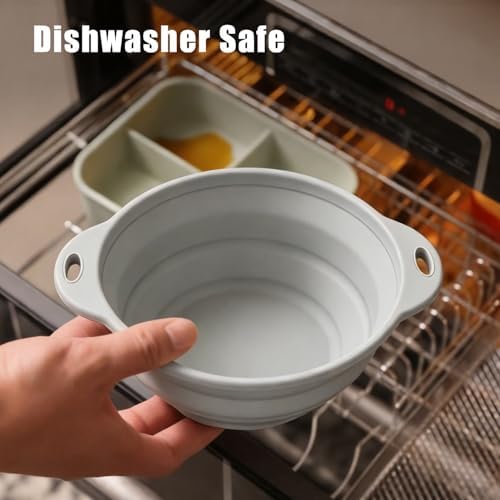 Collapsible Silicone Mixing Bowl - 1800ml(60 fl oz) - BPA Free