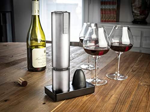 Peugeot Elis Touch Rechargeable Electric Corkscrew, 10 in, Aluminum